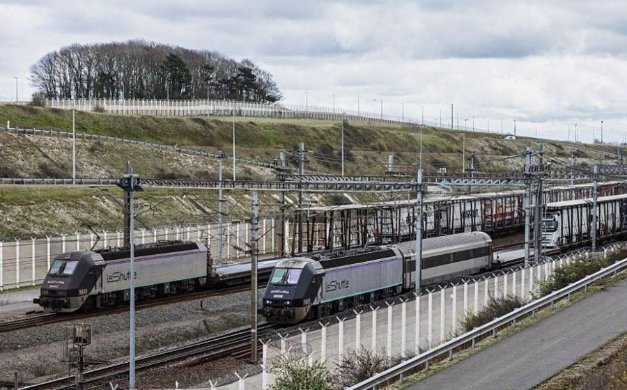Bus hits train stopped on French side of Channel Tunnel, with 19 injured