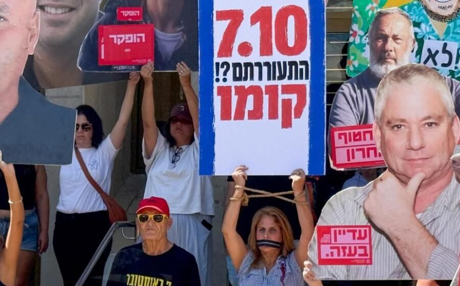 Israelis demand accountability over 7 October failures three years after attacks