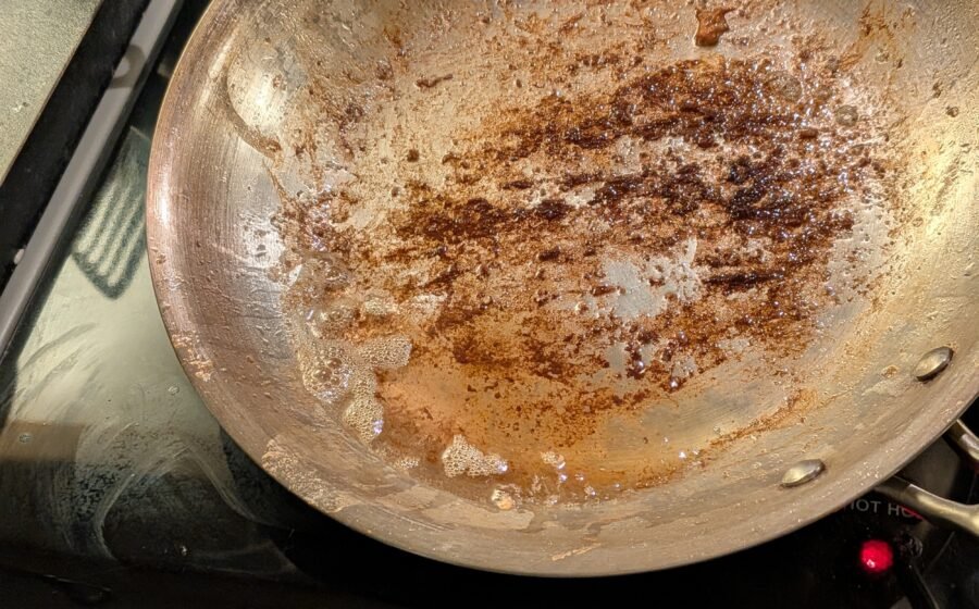 The Unusual Item I Use to Degrease a Pan Before Washing It