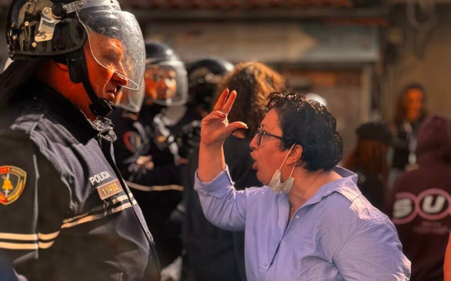 College of Europe looted and torched during Albanian student protests