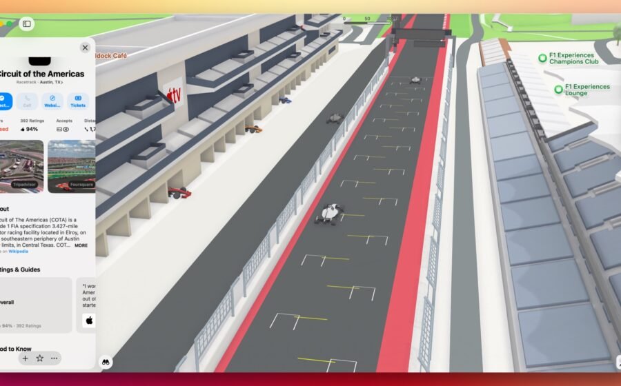 Apple Maps Gets a Ticket to Austin for the F1 Grand Prix