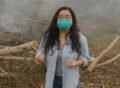 BBC visits wildfire front in haze-choked Indonesia