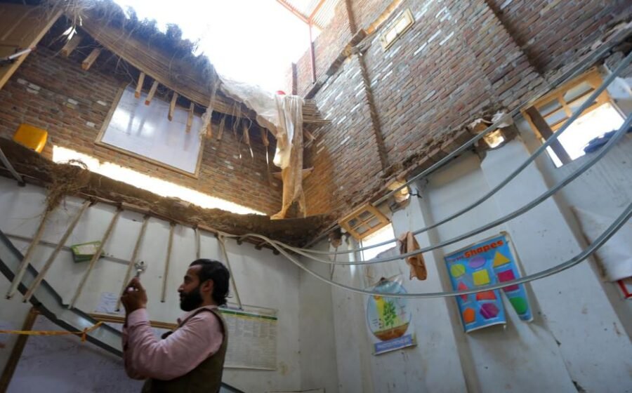 Watch: Pupils heard 'cracking' sound heard moments before Pakistan school roof collapse