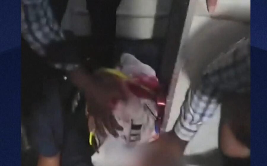 Passenger videos show aftermath of alleged pilot stabbing on flight to Israel: "We need help"