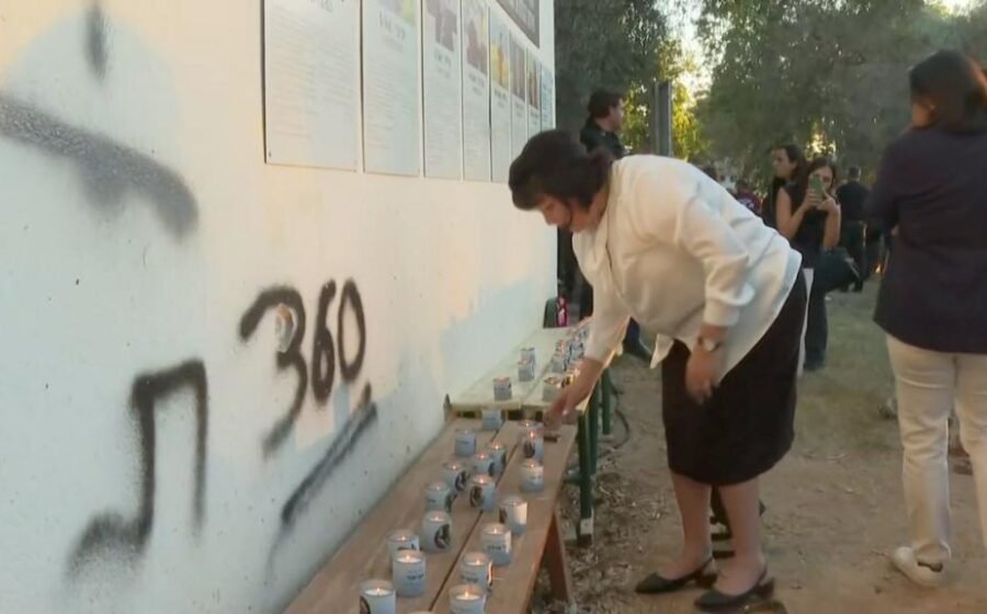 Candles lit in memory of those killed in October 7 attacks