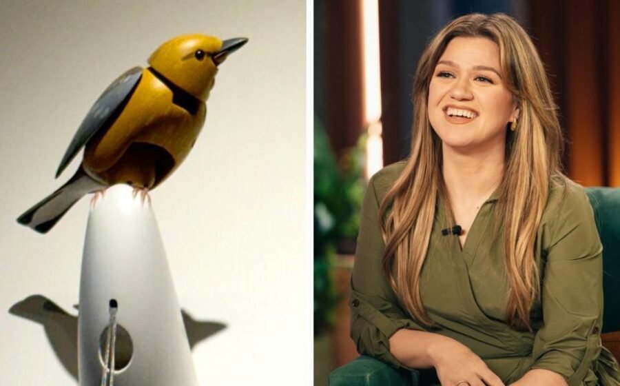 What's going on between Kelly Clarkson and a Brooklyn store bird?