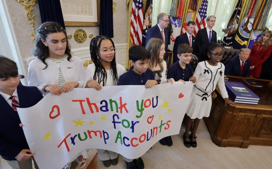 Trump announces 'historic' enrollment of 70 million children into Trump Accounts