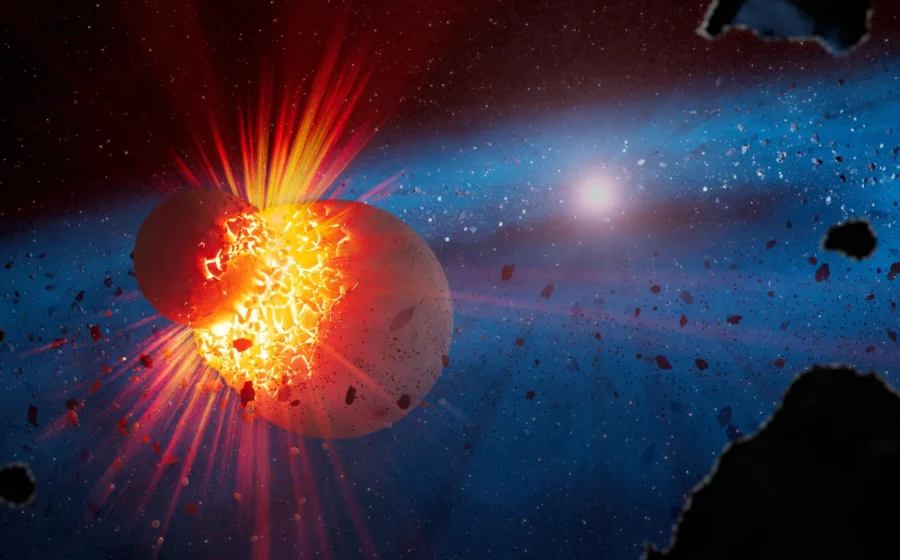 NASA’s Webb finds signs of Mars-sized worlds smashing together