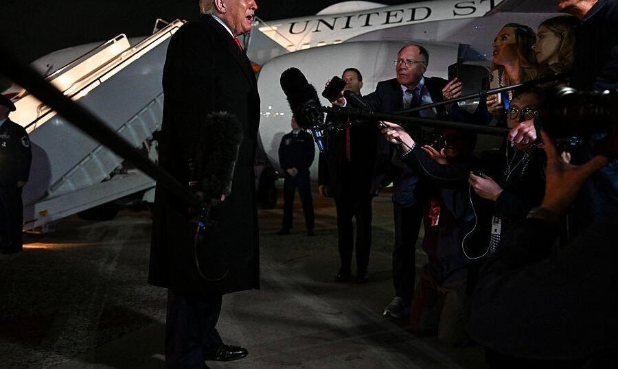 DOJ investigating TV networks over suspension of press pool after Trump media ban