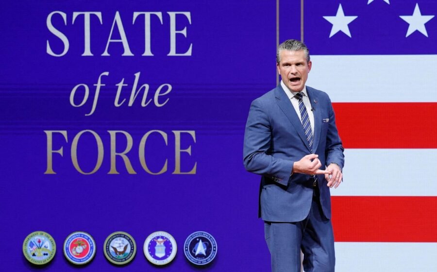 Hegseth says 20% of senior military officers will be cut, unveils new AI command