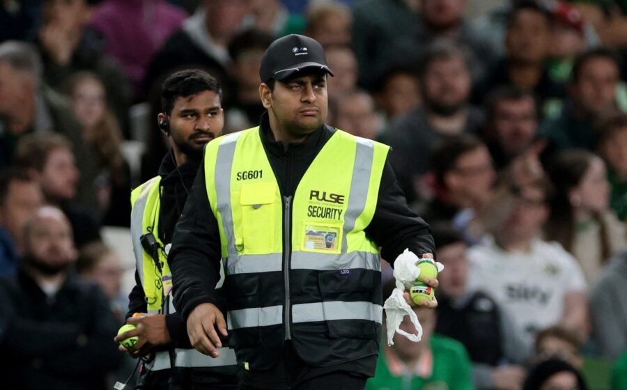 Protests disrupt Ireland football match with ‘Palestine tennis balls’