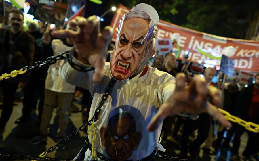 Global protests mark October 7 attack with calls for Gaza ceasefire