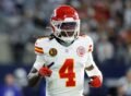 Chiefs WR Rice out Sunday vs. Chargers with hamstring injury