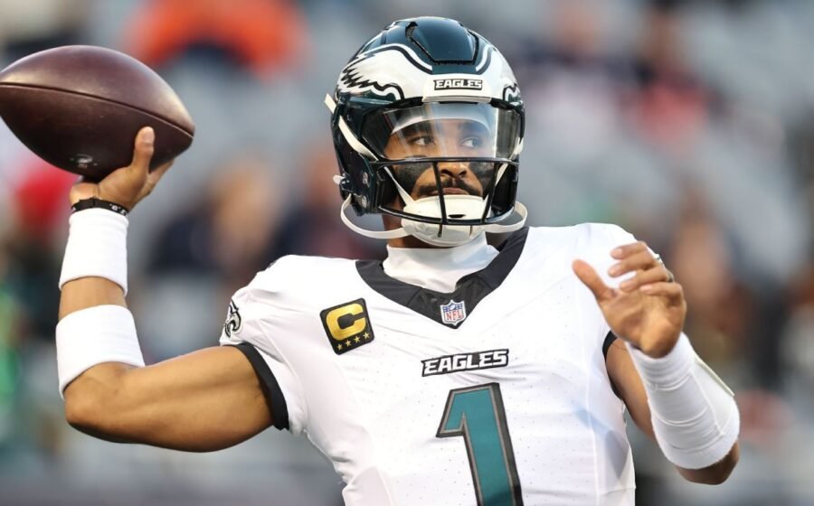 Eagles QB Hurts ruled out vs. Panthers with blood clot in calf