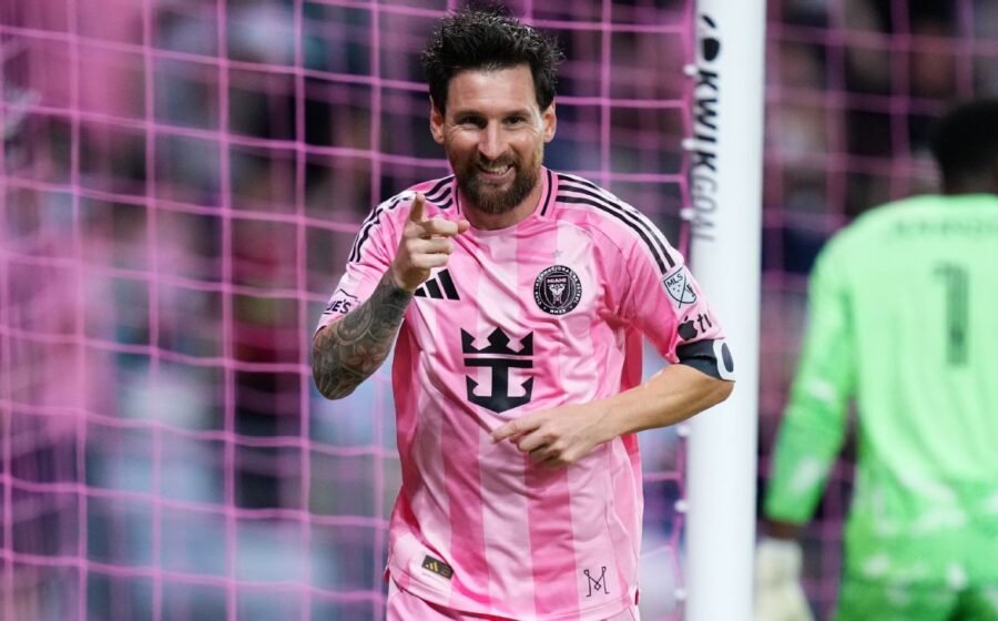 Messi scores twice for Miami in 1st game since Argentina farewell