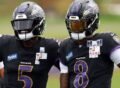 Ravens rule out QB Jackson; Huntley gets second start vs. Browns