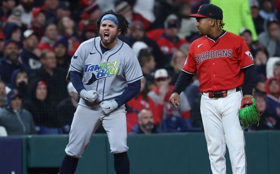 Rays capitalize on Guardians' errors to even ALCS at 2-2