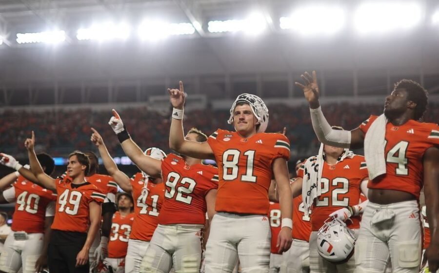 Miami climbs to 1, BYU to 2 after chaotic week shakes up AP poll