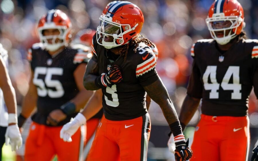 Jeudy, amid trade buzz, has clutch catch in Browns' win, gets game ball