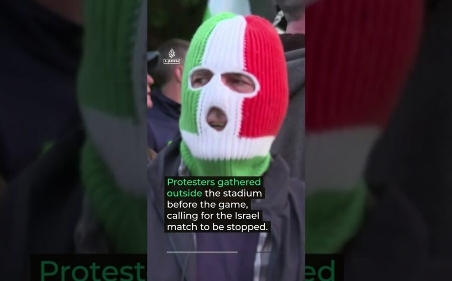 Protests disrupt Ireland football match with ‘Palestine tennis balls’ | #AJ shorts