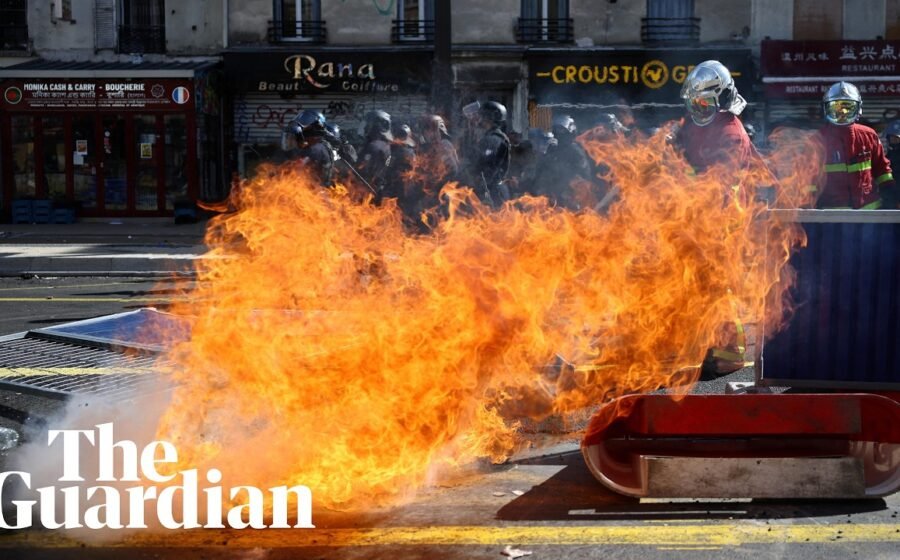 Fires burn as French students protest against lack of investment in education