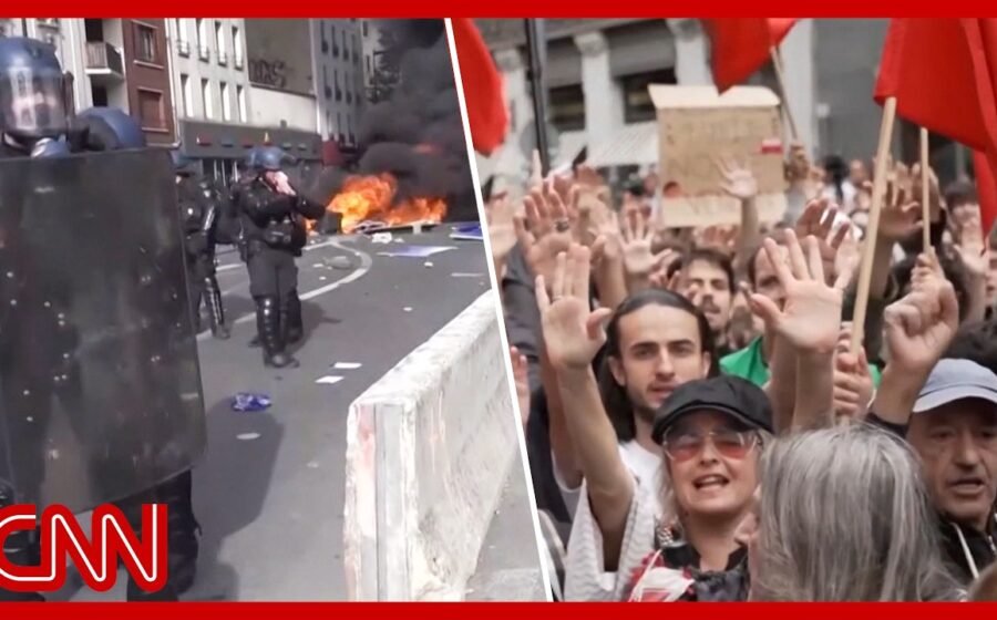 Protests erupt in Spain & France over housing costs & school conditions