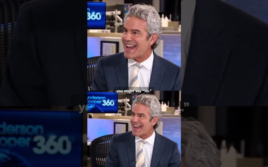 Andy Cohen crashed the ‘Anderson Cooper 360’ set