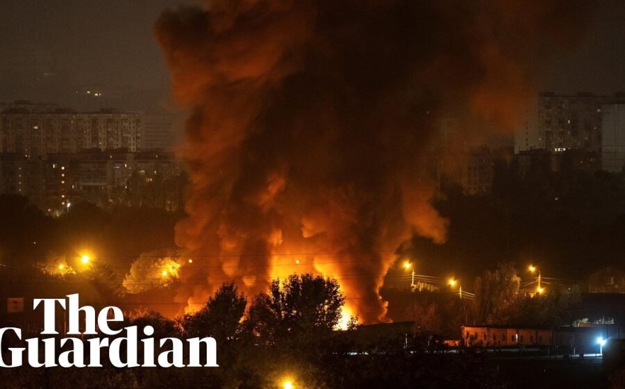 Explosion in Kyiv as Russian missiles strike across Ukraine