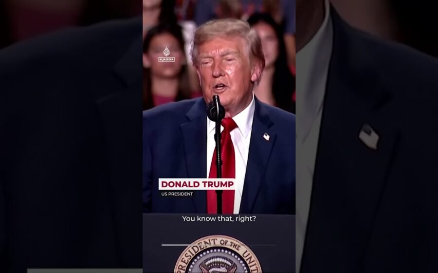 Trump interrupted by protesters at Texas rally | AJ #shorts