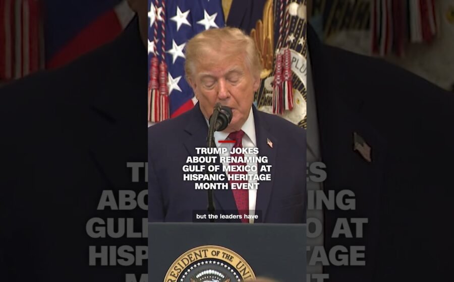 Trump jokes renaming Gulf of Mexico at Hispanic Heritage Month event