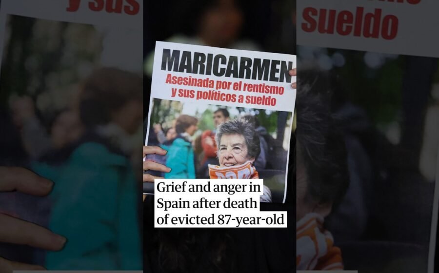 Grief and anger in Spain after death of evicted 87-year-old