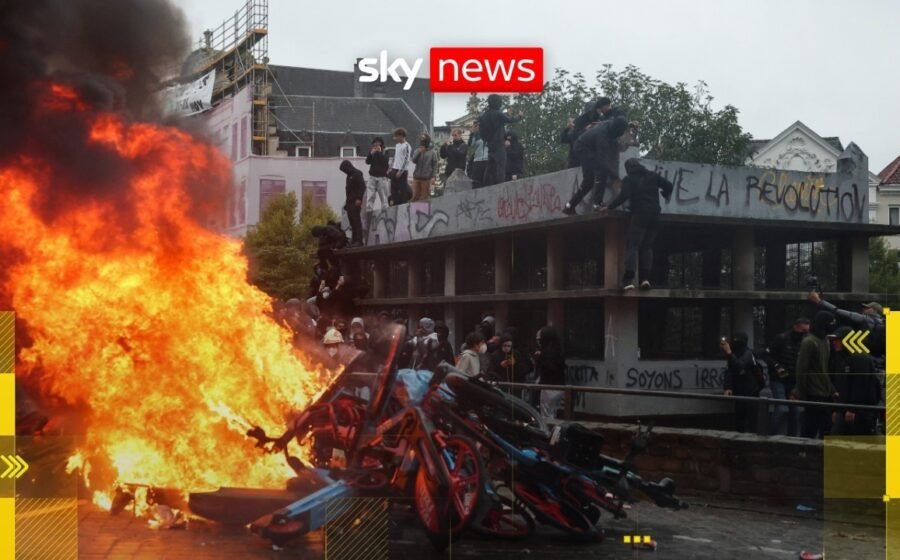 National demonstration escalates in Brussels