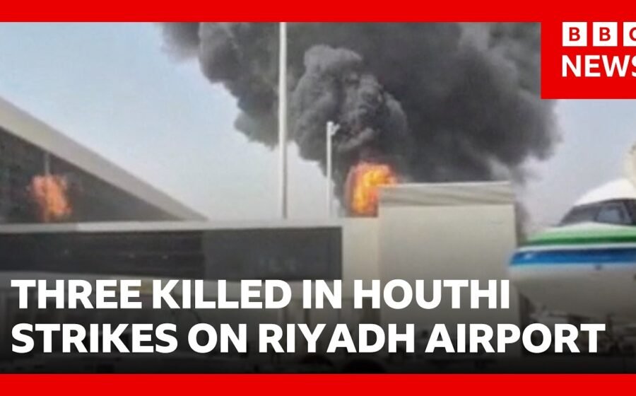 Saudi nationals killed as Iran-backed Houthis in Yemen step up airport attacks | BBC News