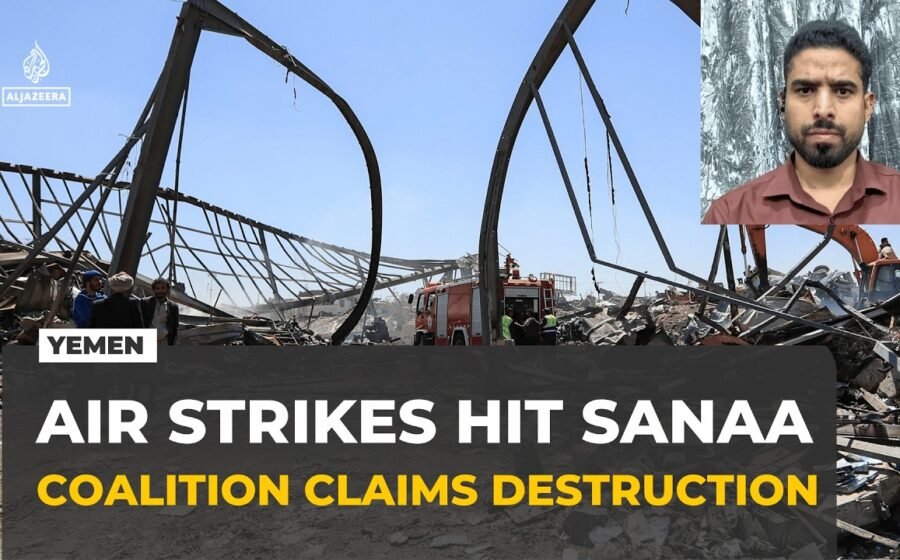 Saudi-led coalition says it hit 136 Houthi targets as air strikes hit Sanaa