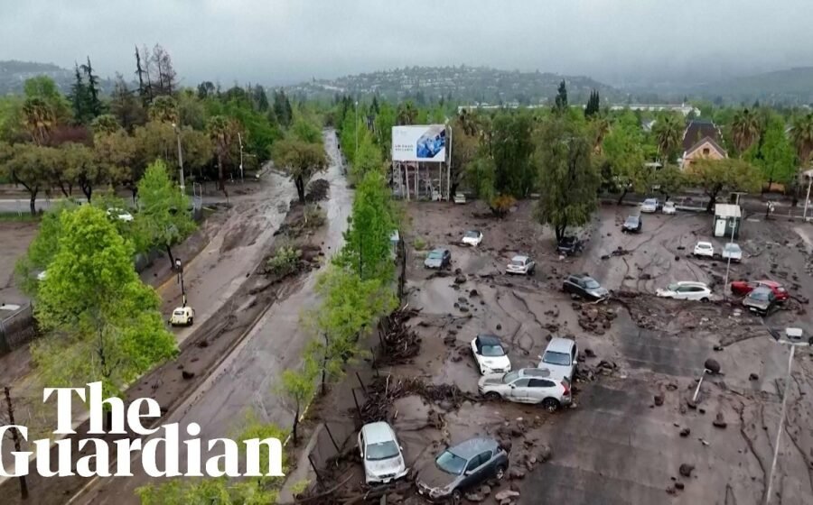 Heavy rain hits Chile’s capital damaging vehicles and homes