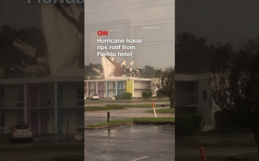 Hurricane Isaias rips roof from Florida hotel