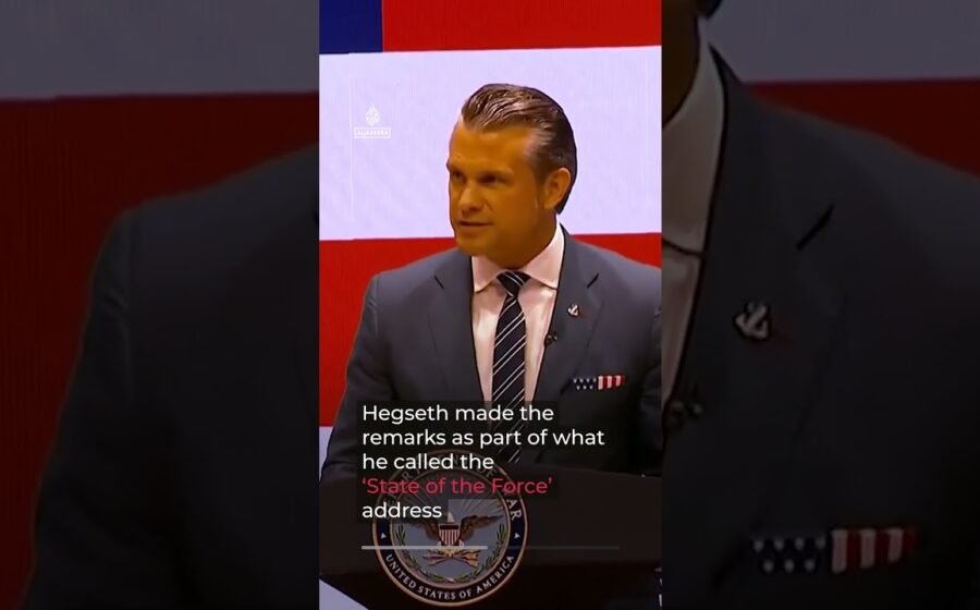 Hegseth announces 20% cut to US military commanders | AJ #shorts