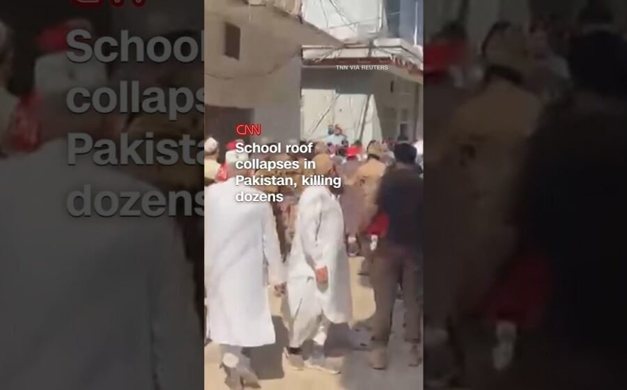 School roof collapses in Pakistan, killing dozens