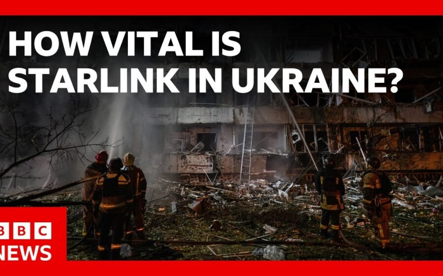 Why is Elon Musk’s Starlink internet so important on the battlefield in Ukraine? | BBC News