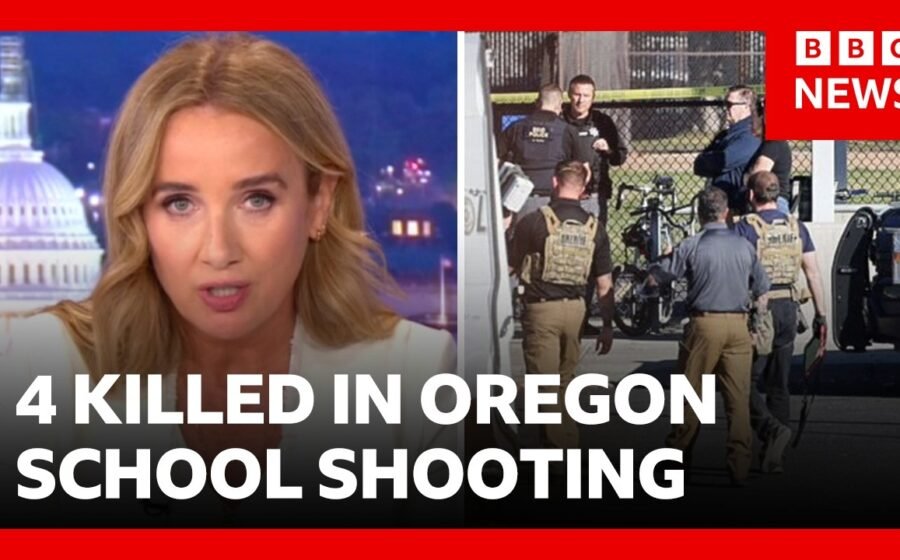 Three children, one teacher killed after 16-year-old opens fire at US school | BBC News