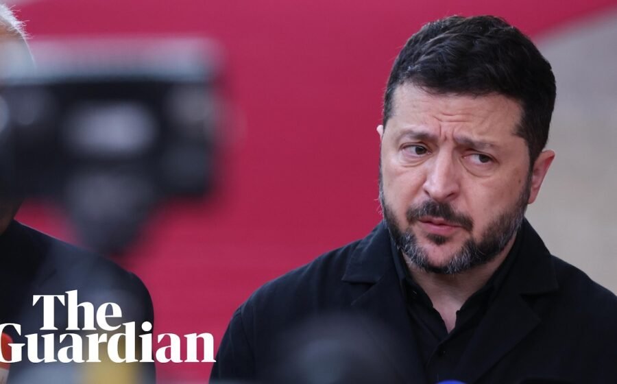 Ukrainian president Volodymyr Zelenskiy holds press conference at EU summit – watch live