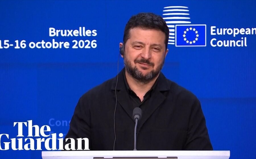 Zelenskyy smiles when asked if Trump is treating him as a ‘scapegoat’