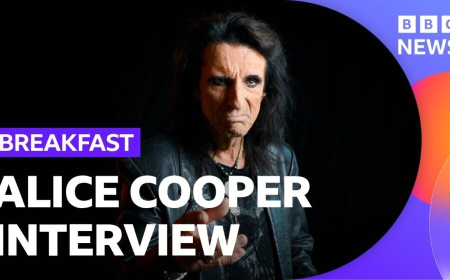 Alice Cooper says he’s ‘totally opposite’ to his on-stage persona | BBC News