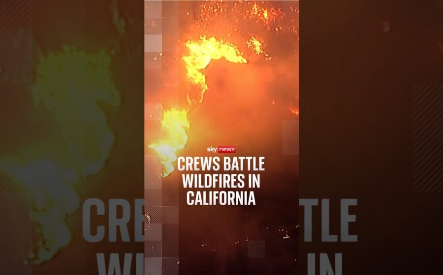 Crews battle wildfires in California