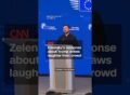Zelensky’s response about Trump draws laughter from crowd