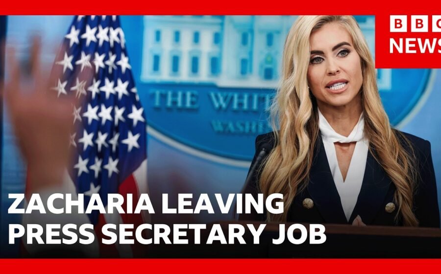 White House says Zacharia leaving press secretary role days after taking job | BBC News