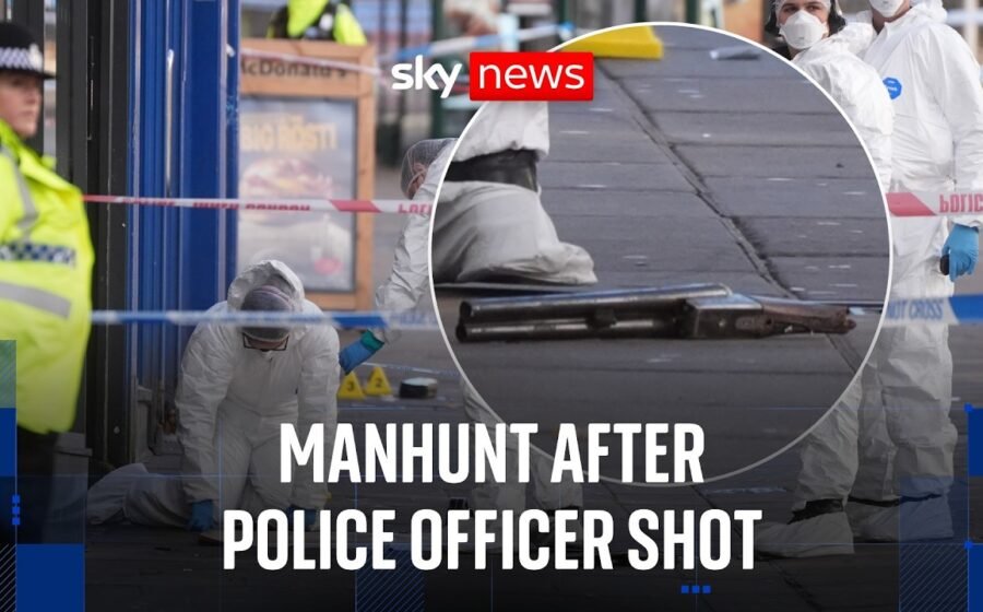 Manhunt underway after police officer shot with sawn-off shotgun in Nottingham