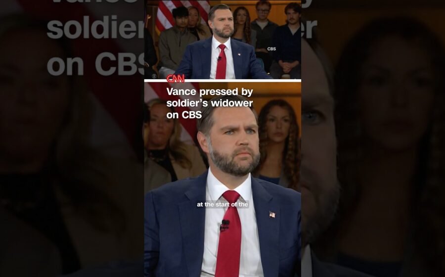 Vance pressed by soldier’s widower on CBS