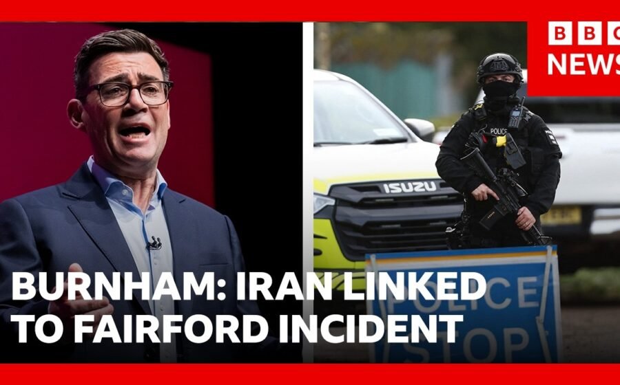 Andy Burnham says RAF Fairford airbase incident was linked to Iran | BBC News