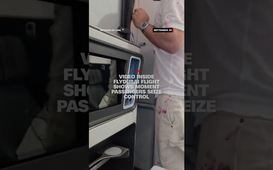 Video inside Flydubai flight shows moment passengers seize control